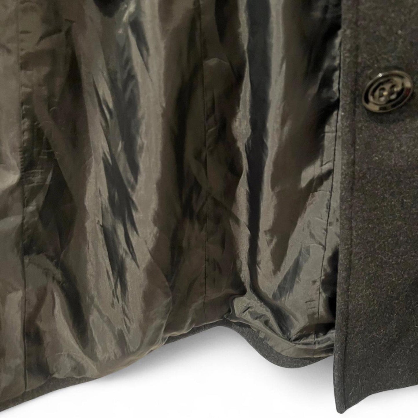 Y2K Black Wool Coat