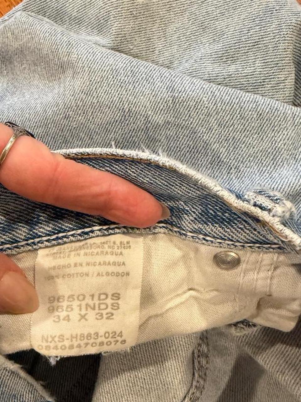 Vintage Wrangler Light Wash Distressed Baggy Jeans