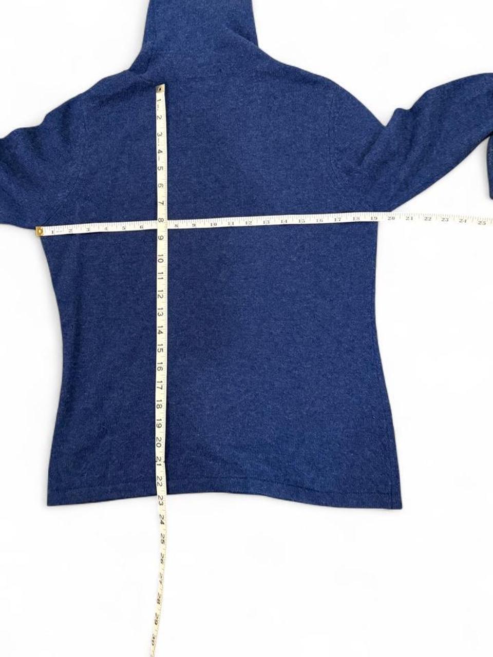 100% Cashmere Cobalt Blue Turtleneck Sweater