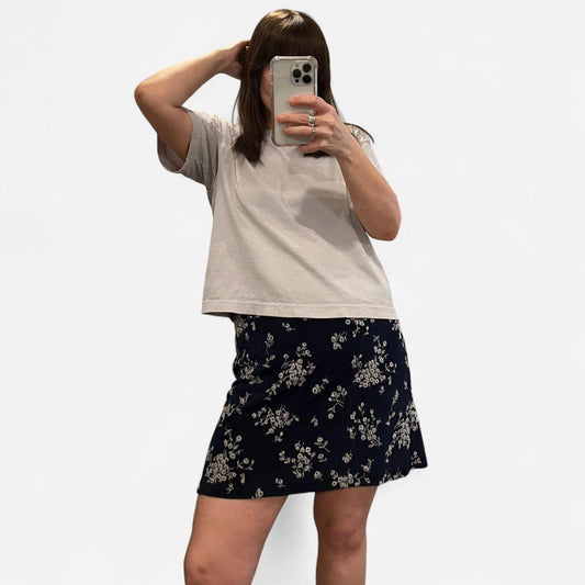 Vintage 90s Floral Mini Skirt