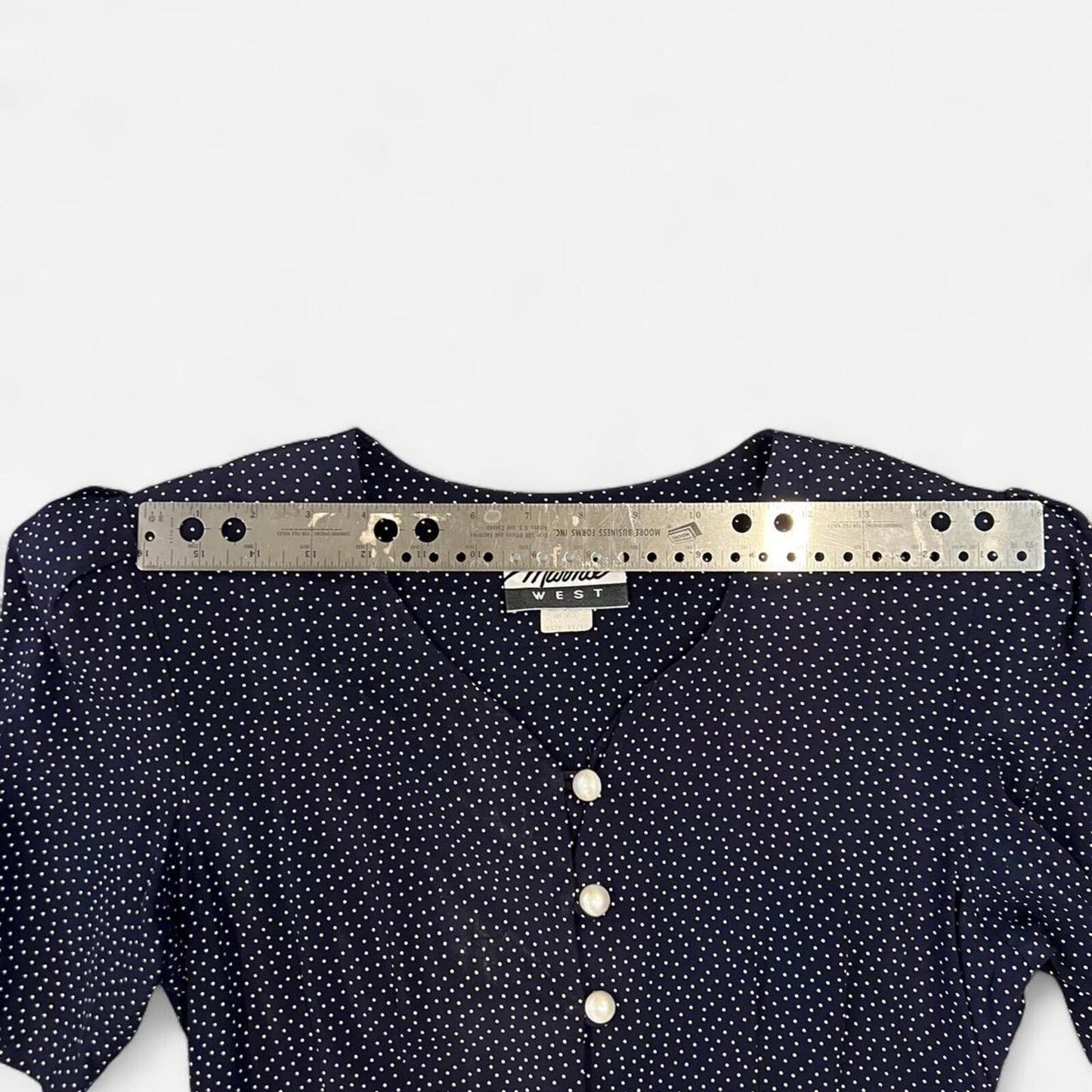 Vintage 90’s Polka Dot Button Front Dress
