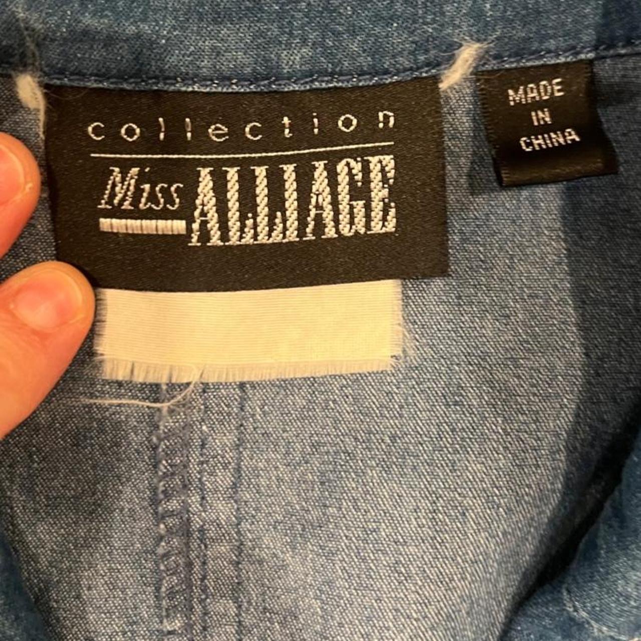 Vintage Y2K Dark Wash Denim Button Front Utility Top