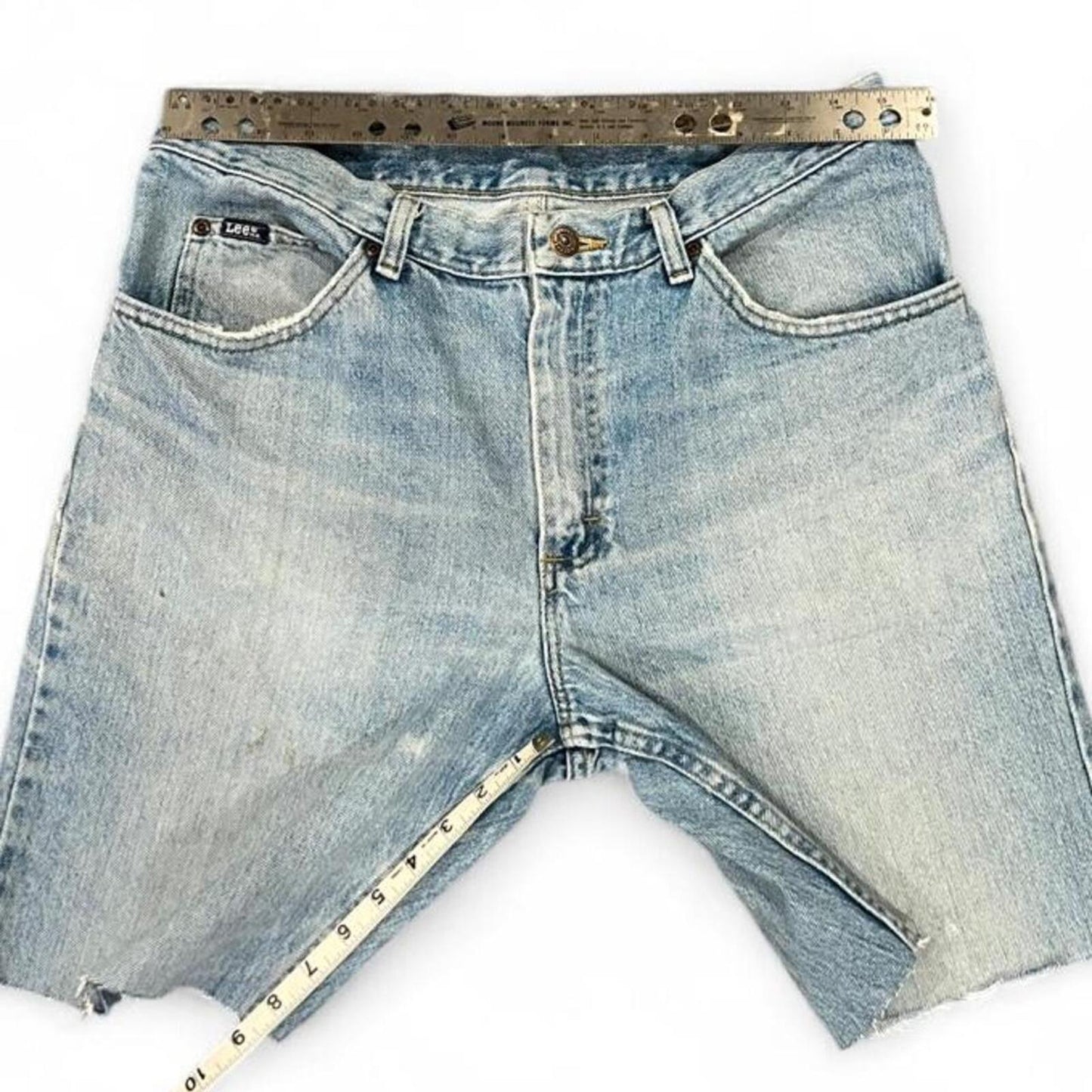Vintage Lee Cutoff Jorts Light Wash Denim Shorts Baggy Skater Y2K