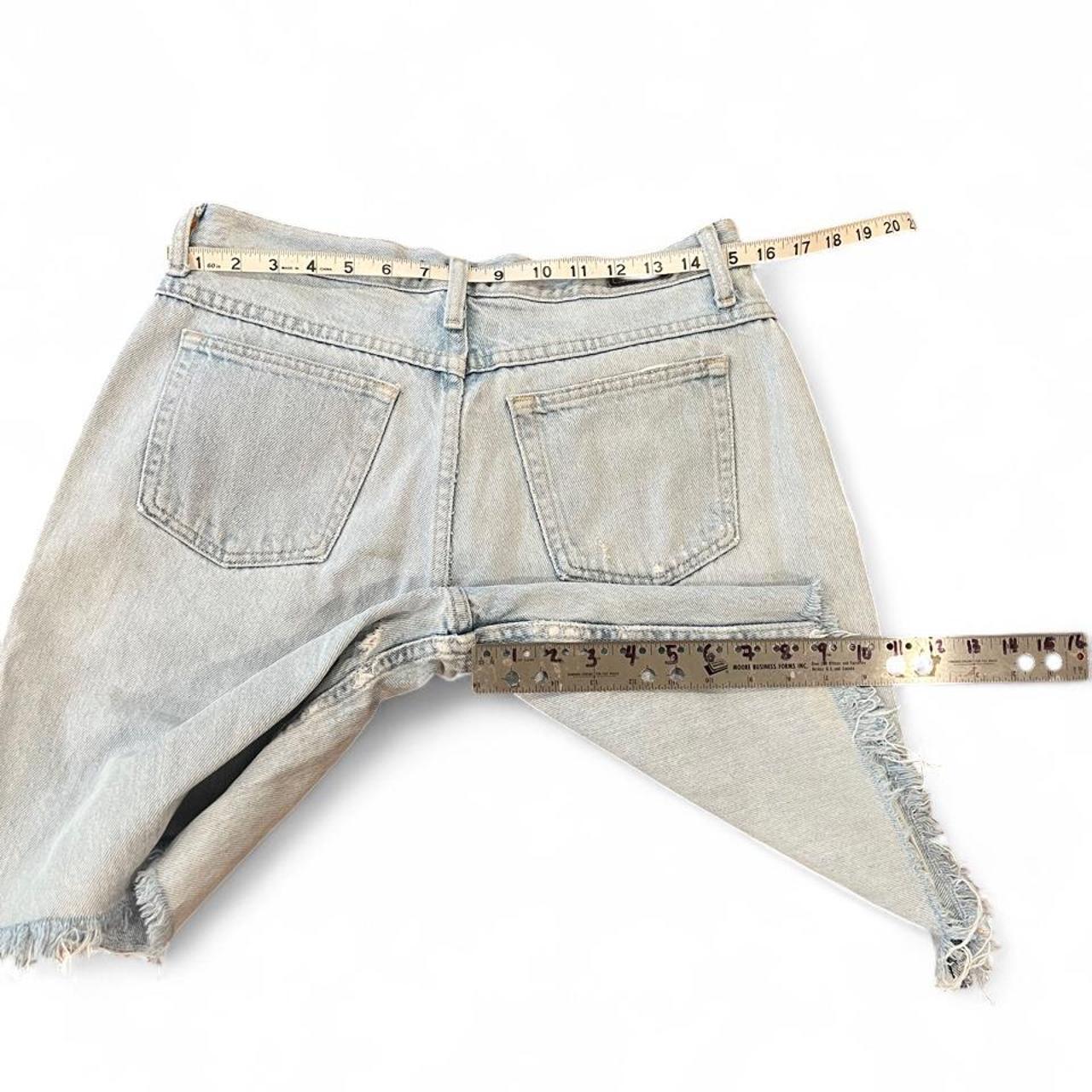 Vintage Riders by Lee Light Wash Denim Jorts Relaxed Long Jean Shorts Y2K