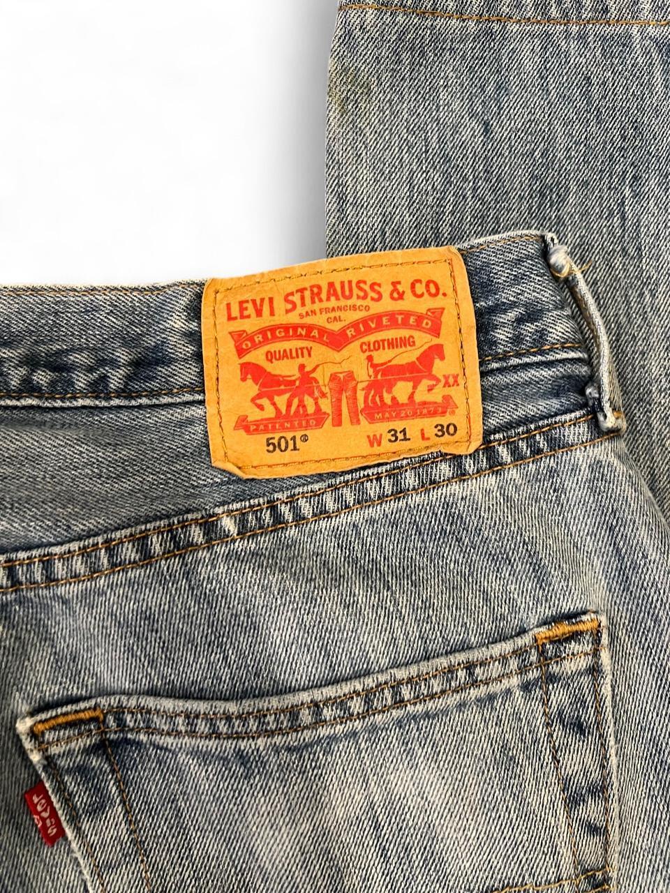 Levi’s 501 Light Wash Straight Leg Jeans