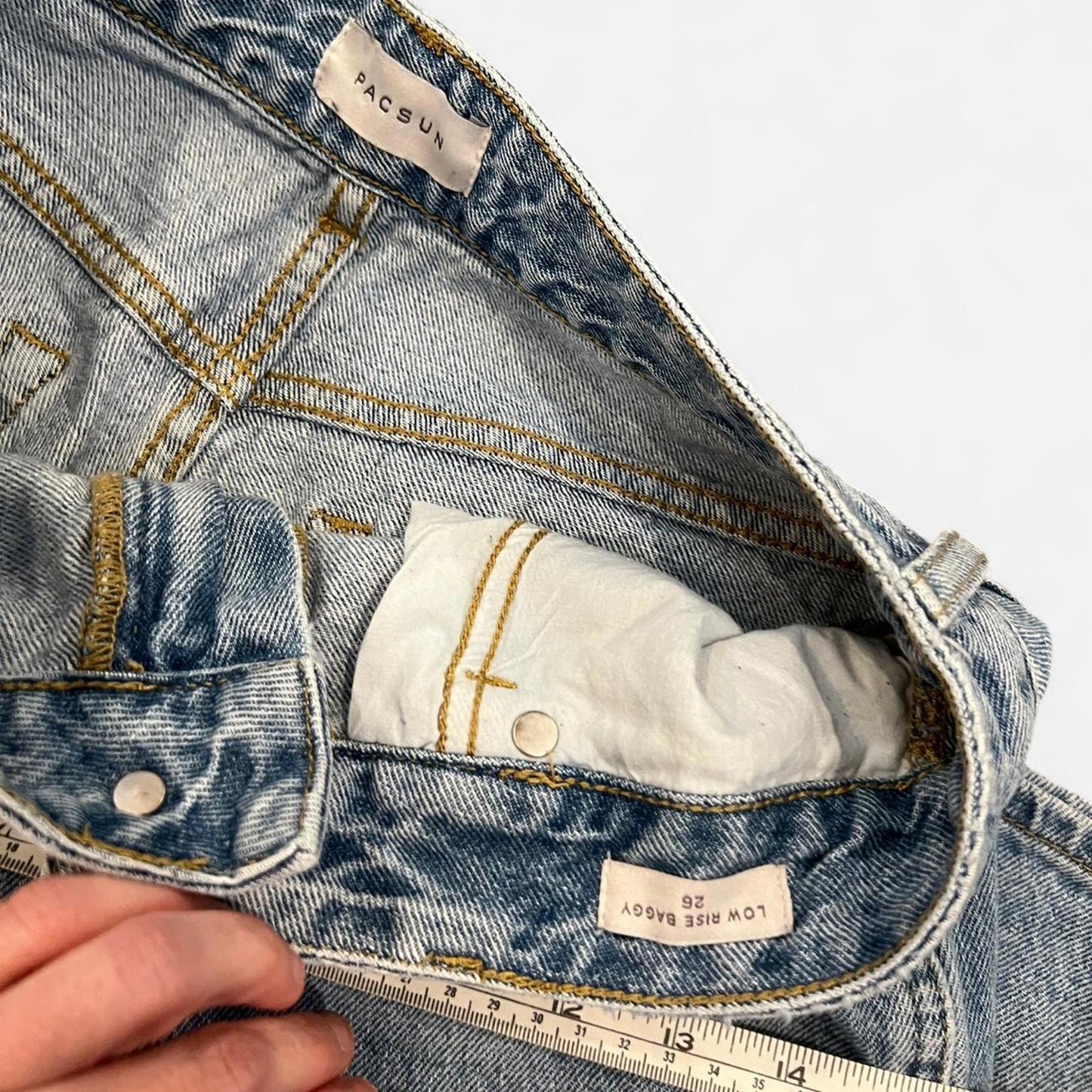 Y2K Low Rise Baggy Jeans Light Wash Wide Leg