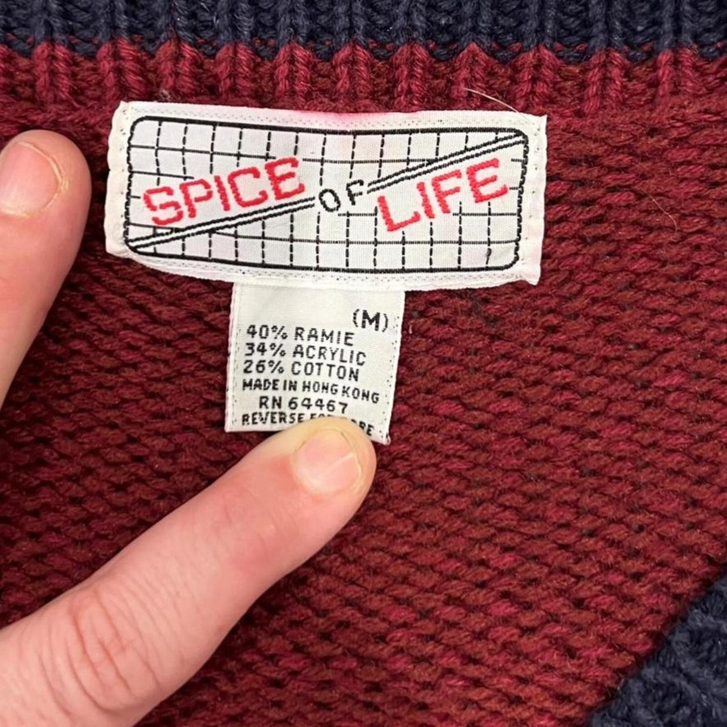 Vintage 90s Preppy Cricket V-Neck Sweater