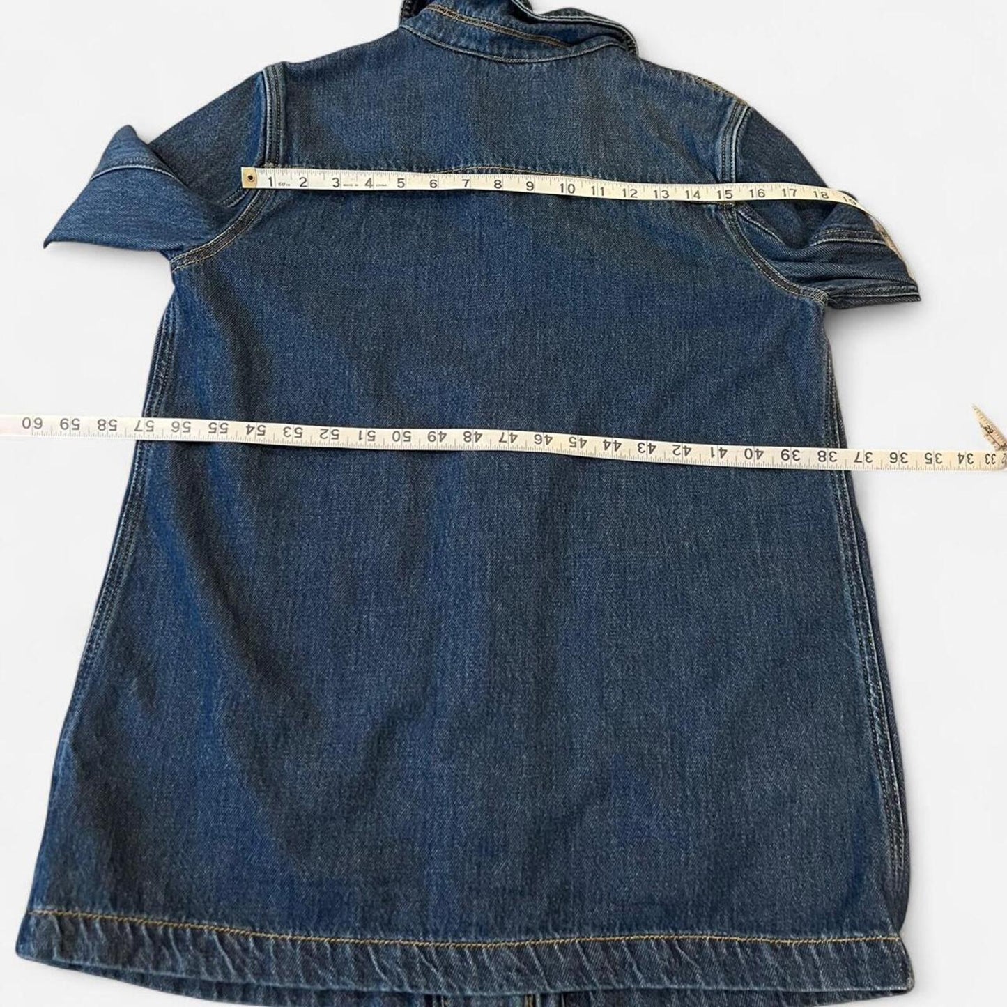 Dark Wash Denim Utility Jacket Small