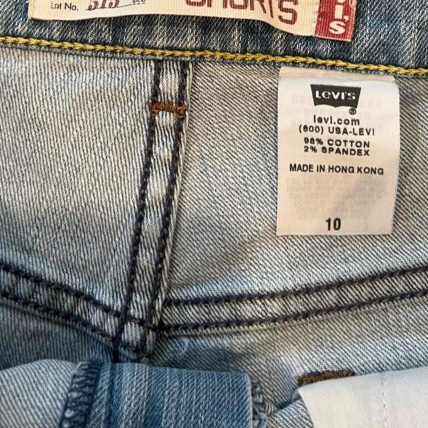 Vintage Y2K Levi’s Nouveau Denim Shorts Light Wash Shorts