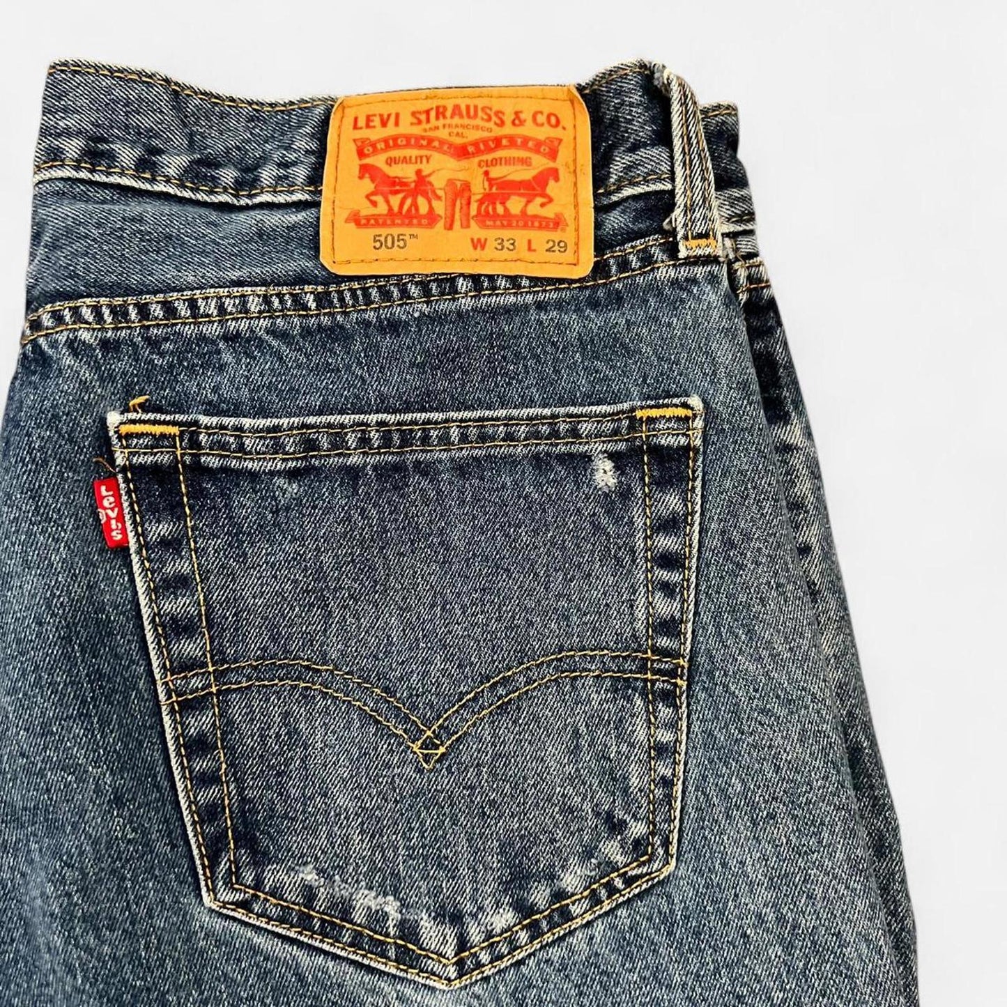Levi’s 505 Straight Leg Denim Jeans Medium Wash