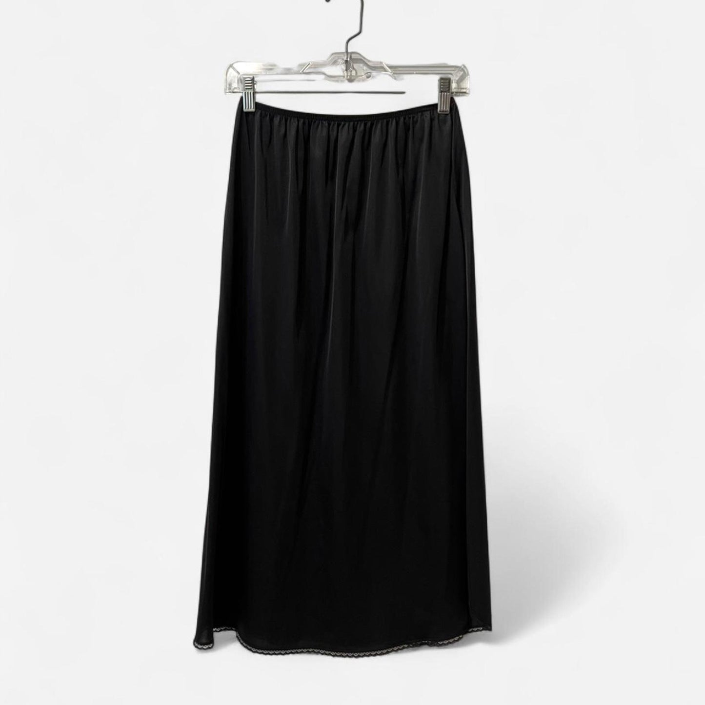 Vintage Black Slip Skirt