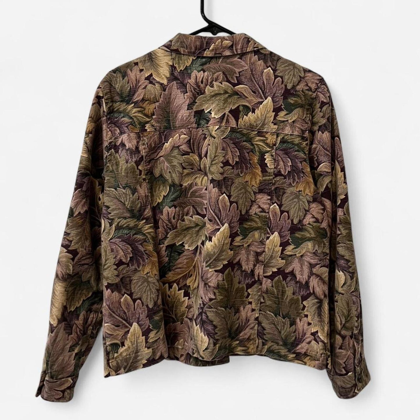 Vintage 90’s Leaf Print Denim Jacket