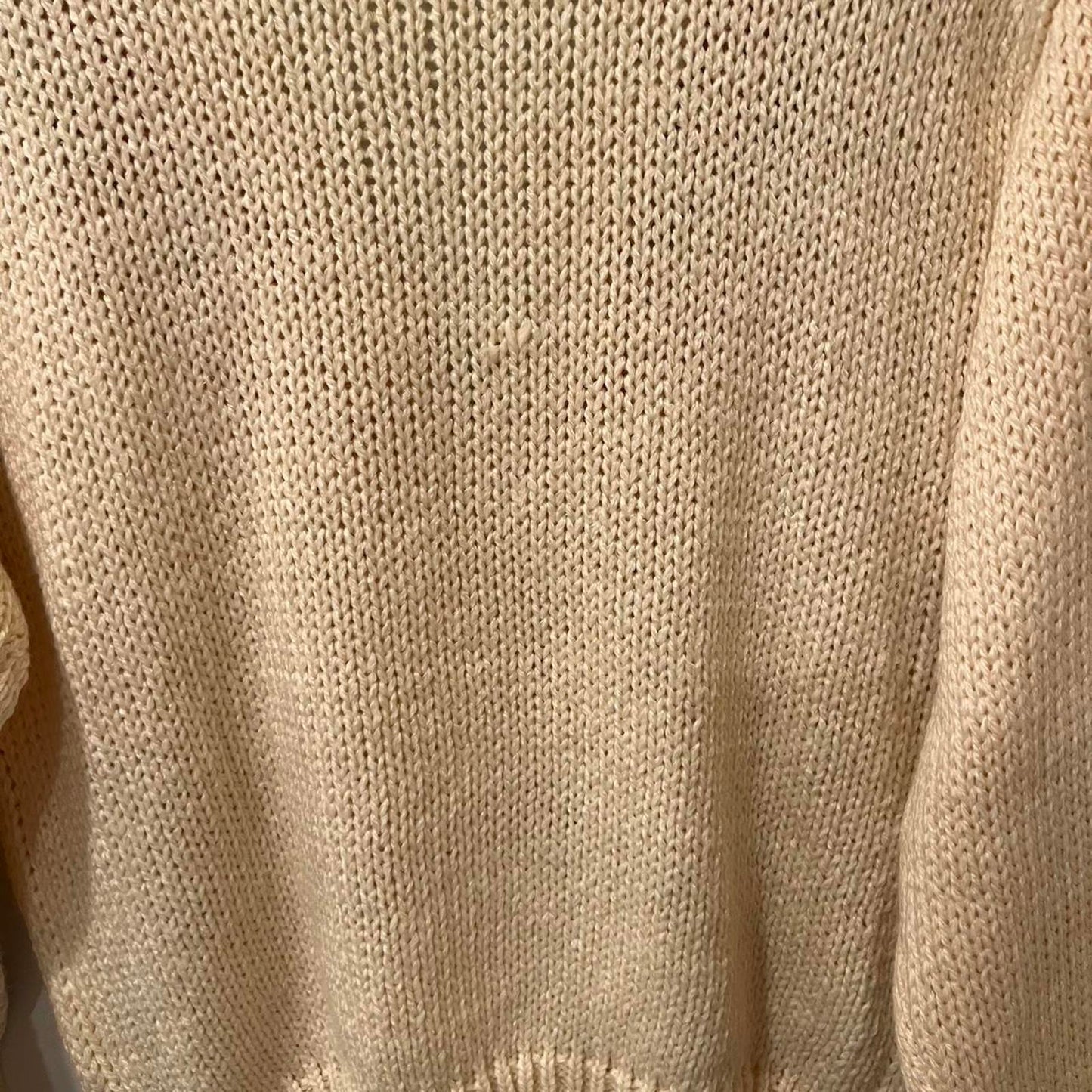 Vintage Cream Fringe Knit Cardigan