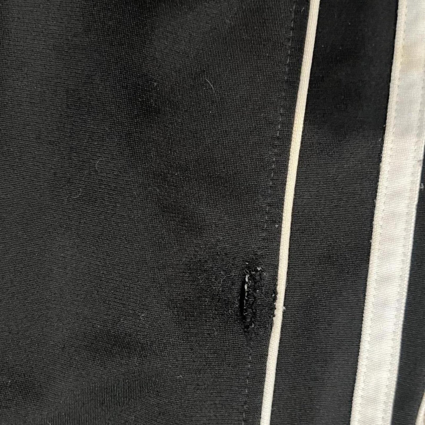 Adidas Y2K 3 Stripe Track Pants Black Cropped Fit
