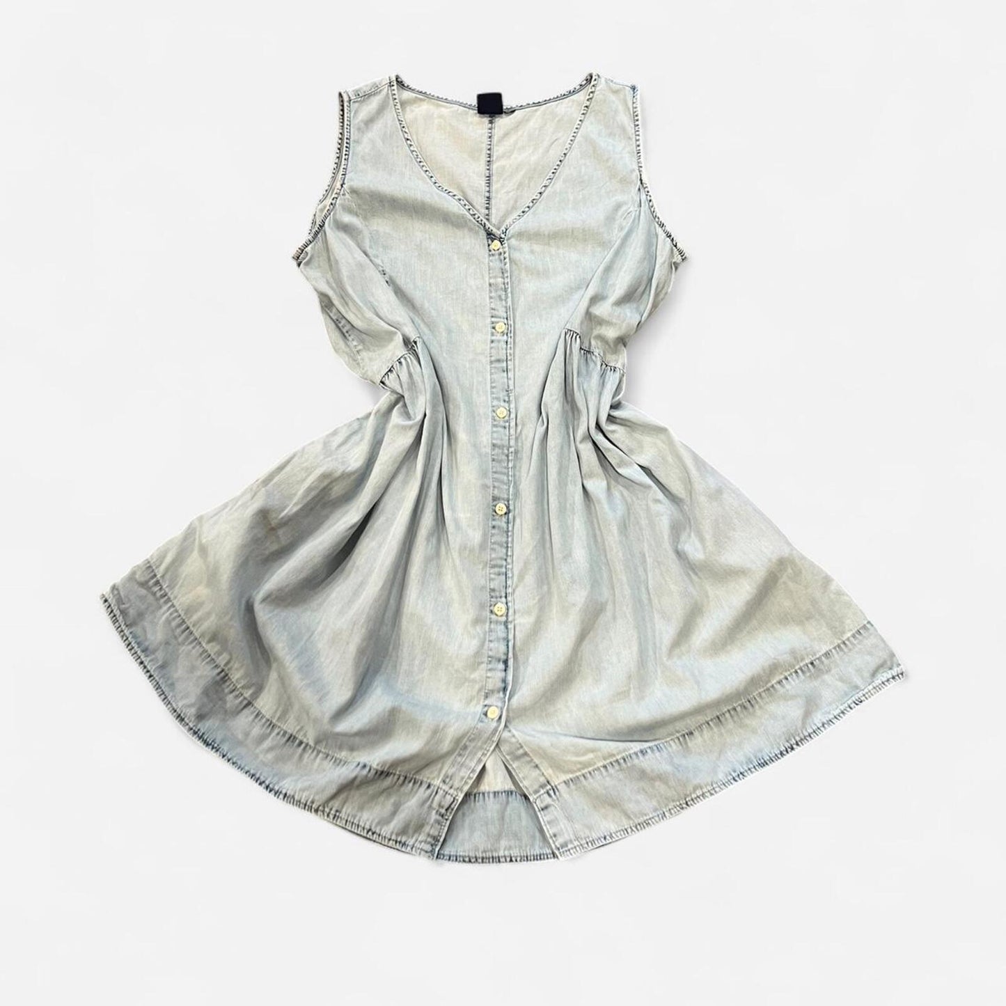 Vintage Y2K GAP Chambray Babydoll Dress