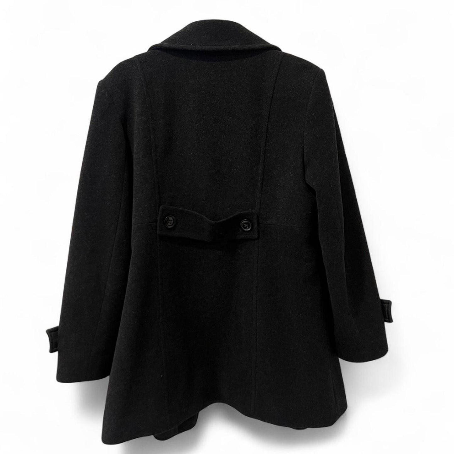 Y2K Black Wool Coat