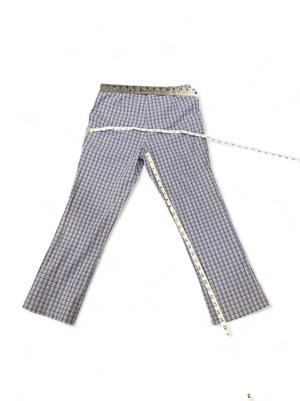 Y2K Plaid Capri Kick Flare Pants XS/S