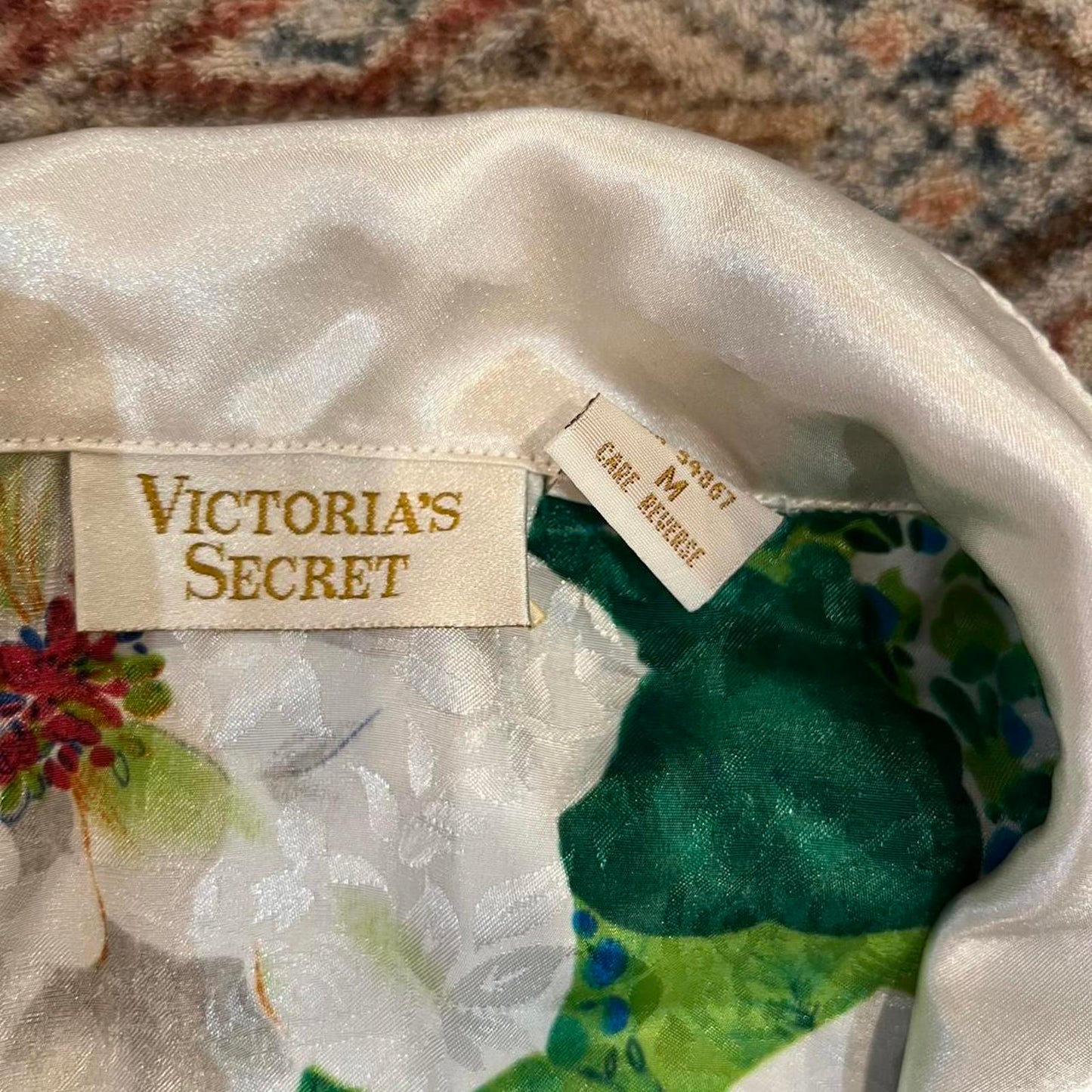 Vintage 90s Victoria’s Secret Floral Satin Vest Top