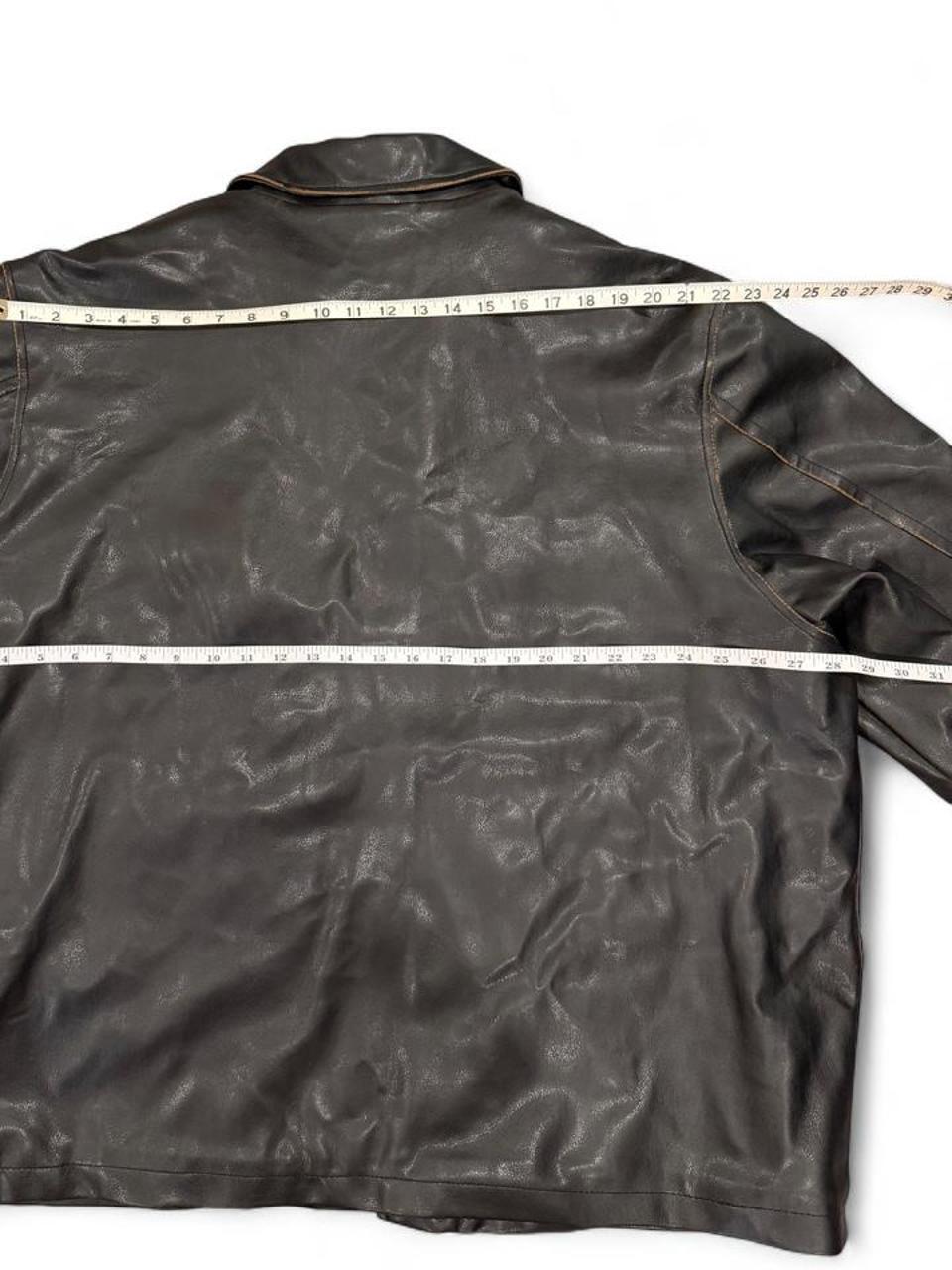 Vintage Faux Leather Sherpa Lined Jacket