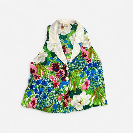 Vintage 90s Victoria’s Secret Floral Satin Vest Top