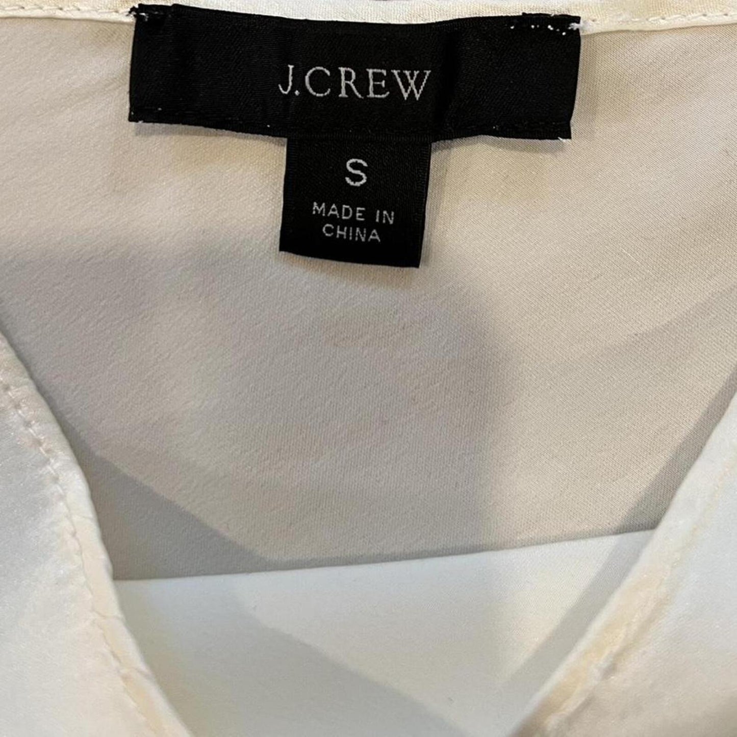 J.Crew Silk Camisole Ivory Minimal Y2K Slip Top