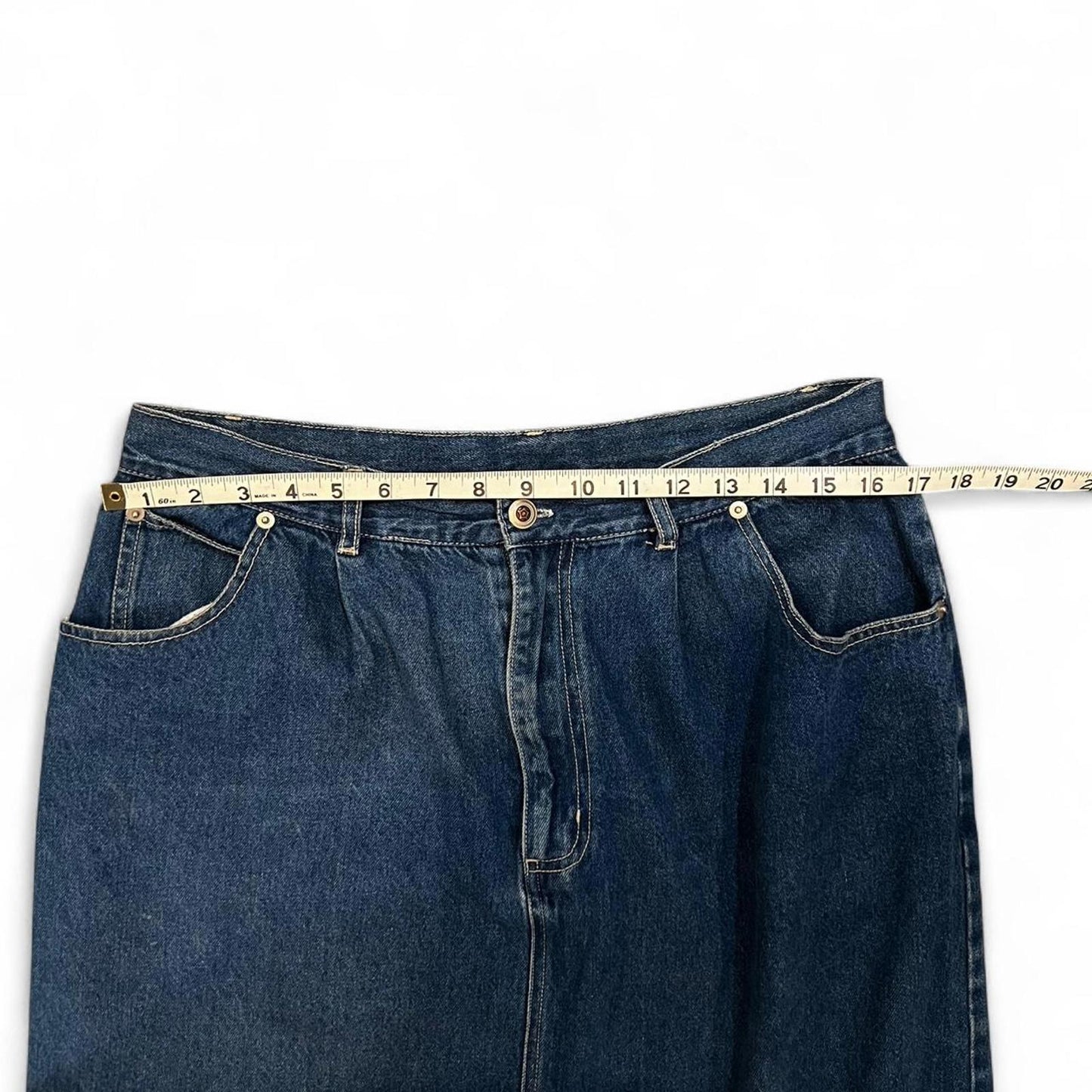 Vintage Denim Midi Skirt
