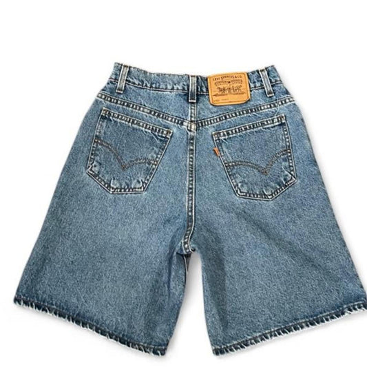 Vintage Levi’s 950 Orange Tab Relaxed Fit Denim Shorts Made in USA 90s