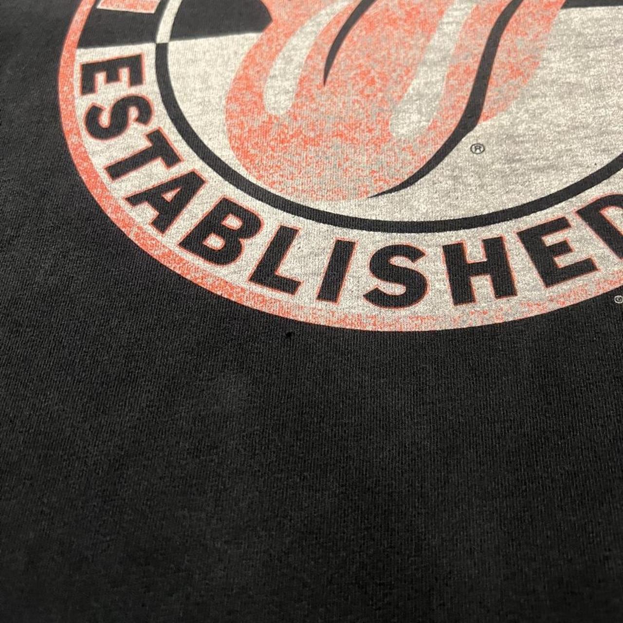 Vintage Y2K Rolling Stones Band Tee Black Faded Graphic T Shirt