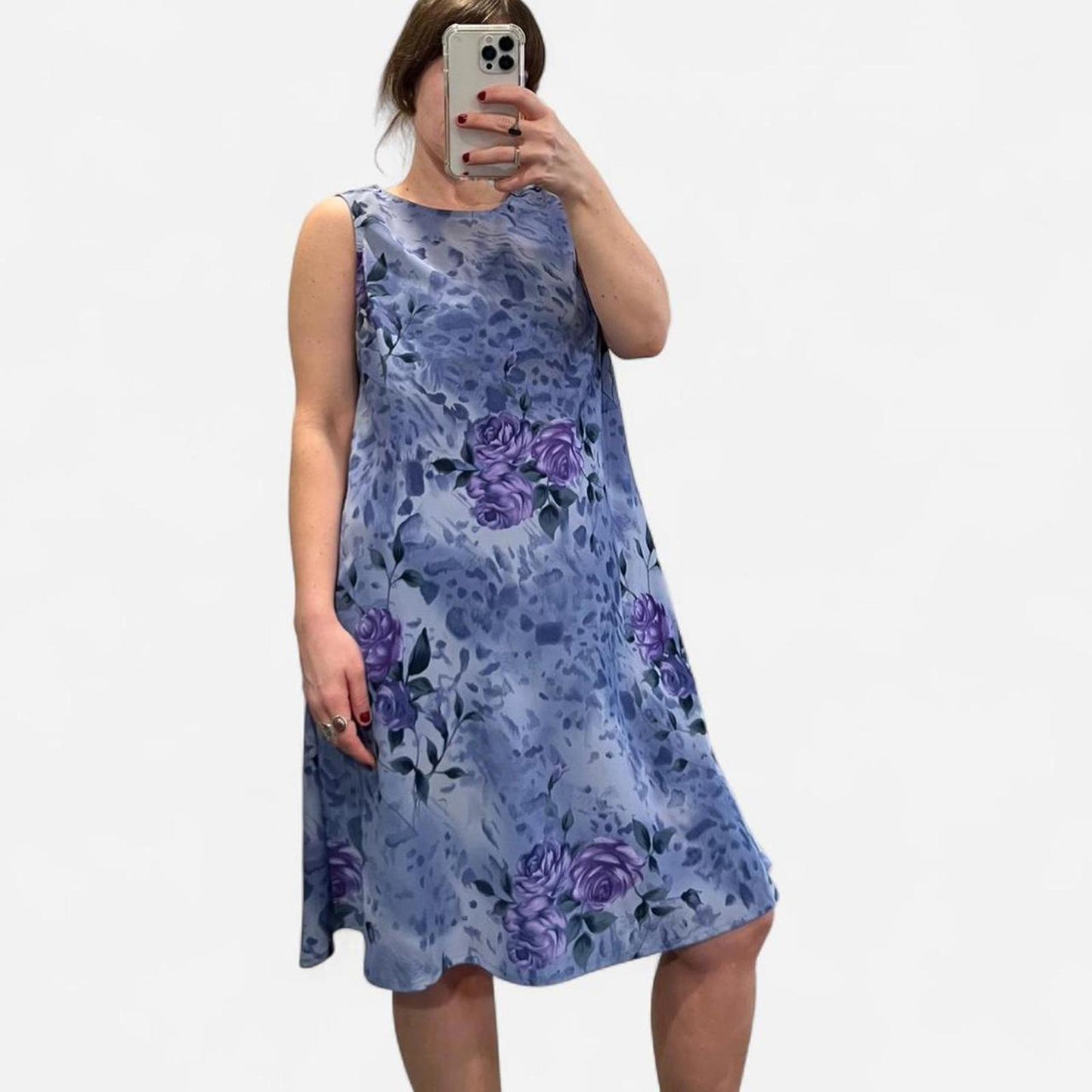 Vintage Romantic Floral 90s Dress