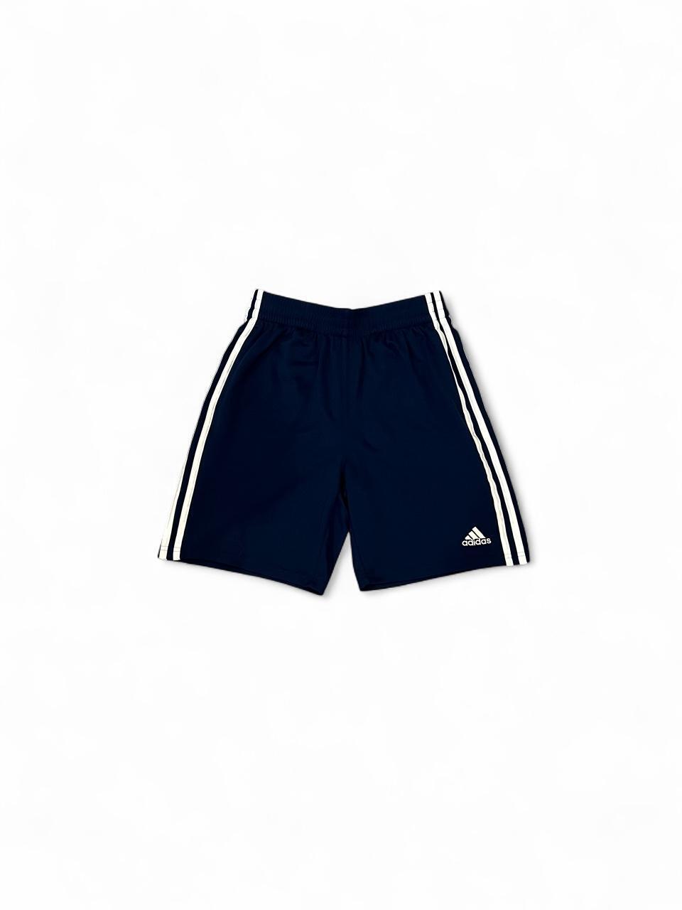 Y2K Adidas Navy 3-Stripe Athletic Shorts Athleisure XS/S
