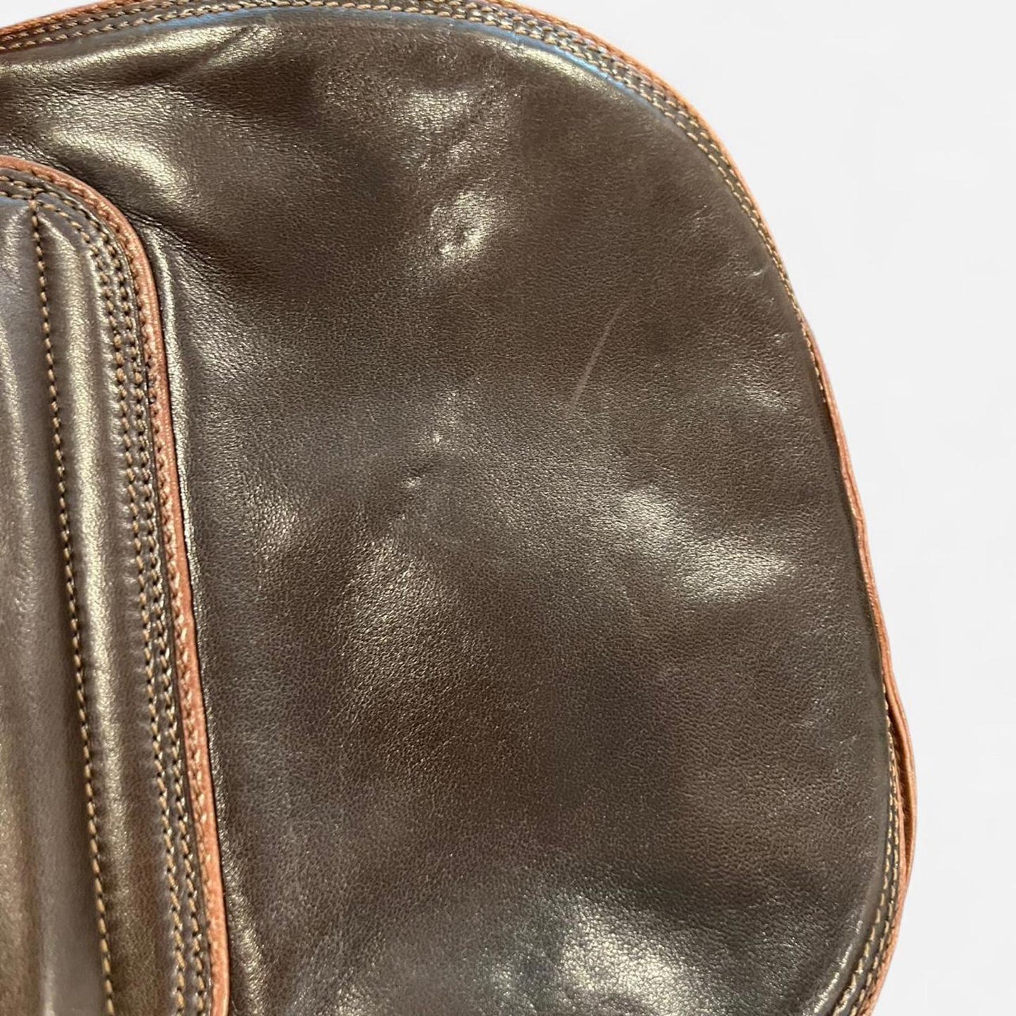 Vintage 90s Brown Leather Bag
