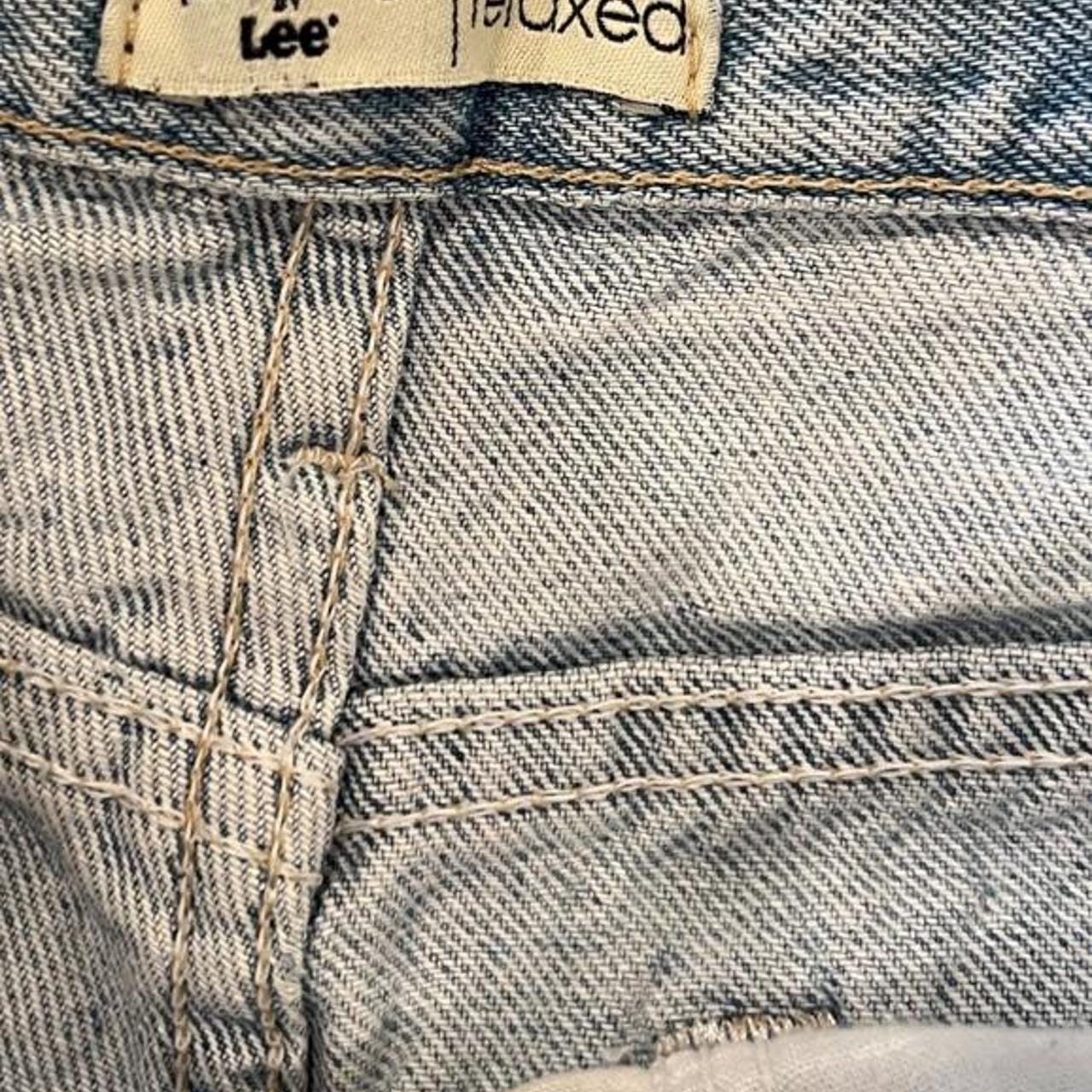 Vintage Riders by Lee Light Wash Denim Jorts Relaxed Long Jean Shorts Y2K
