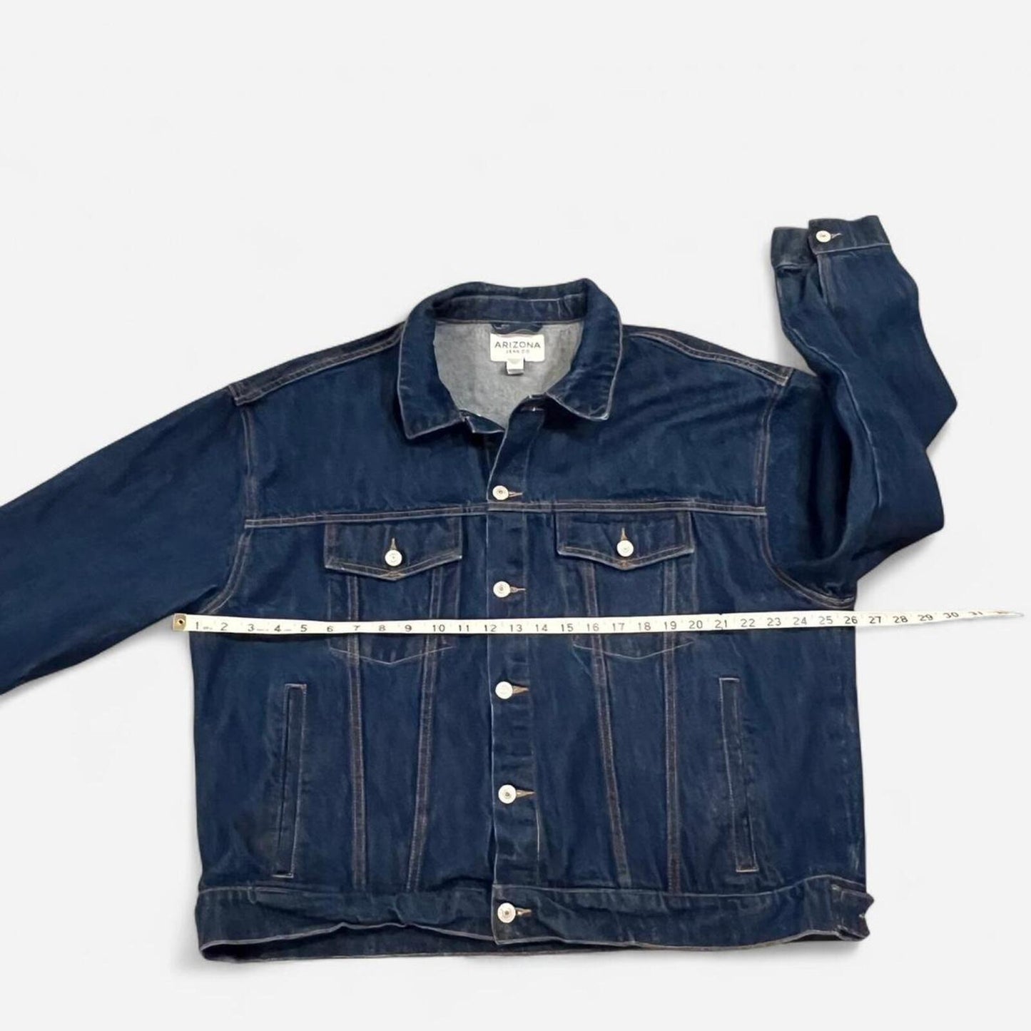 Vintage Y2K Arizona Jean Co Dark Wash Denim Jacket Oversized