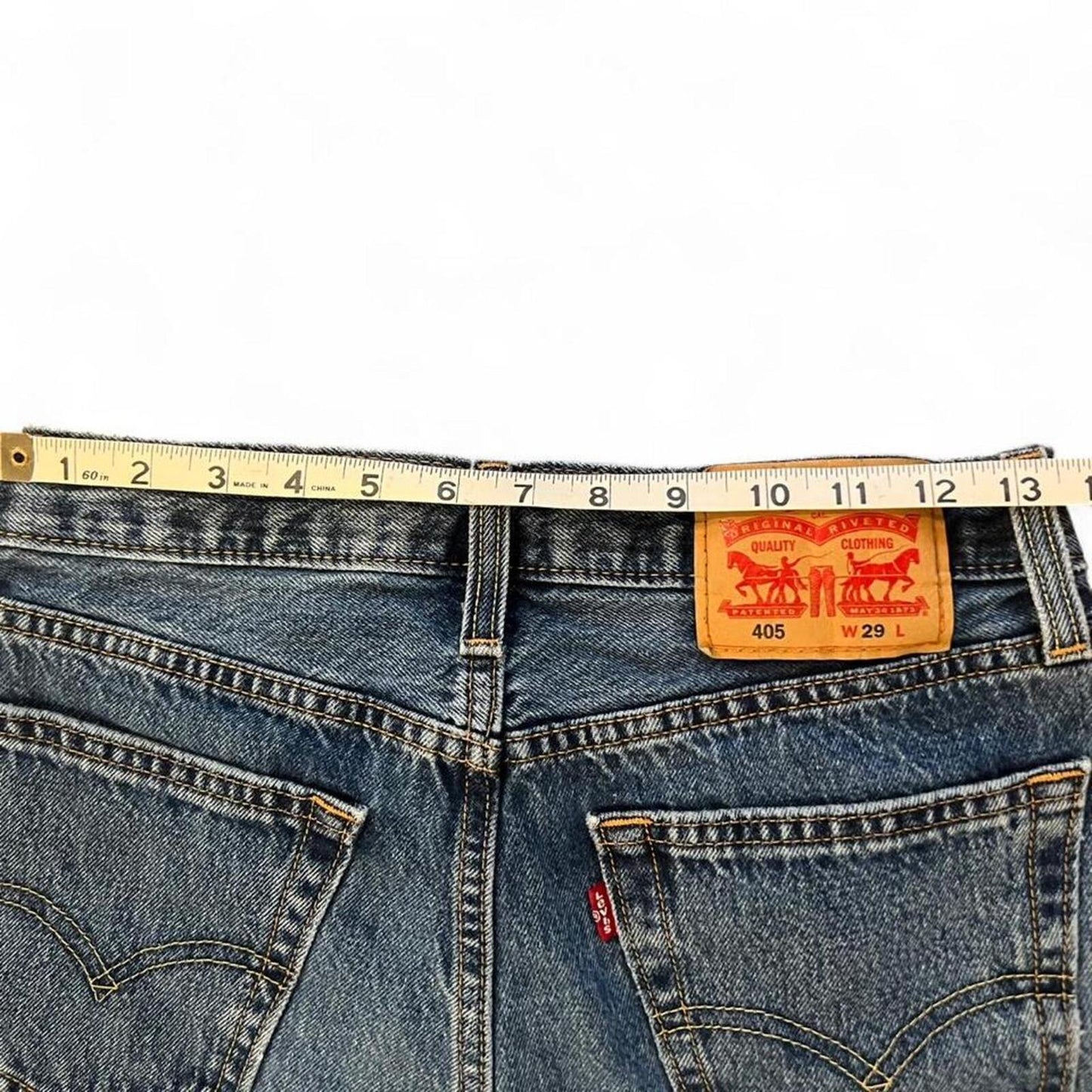Levi’s 405 Jean Shorts Y2K Relaxed Fit Medium Wash