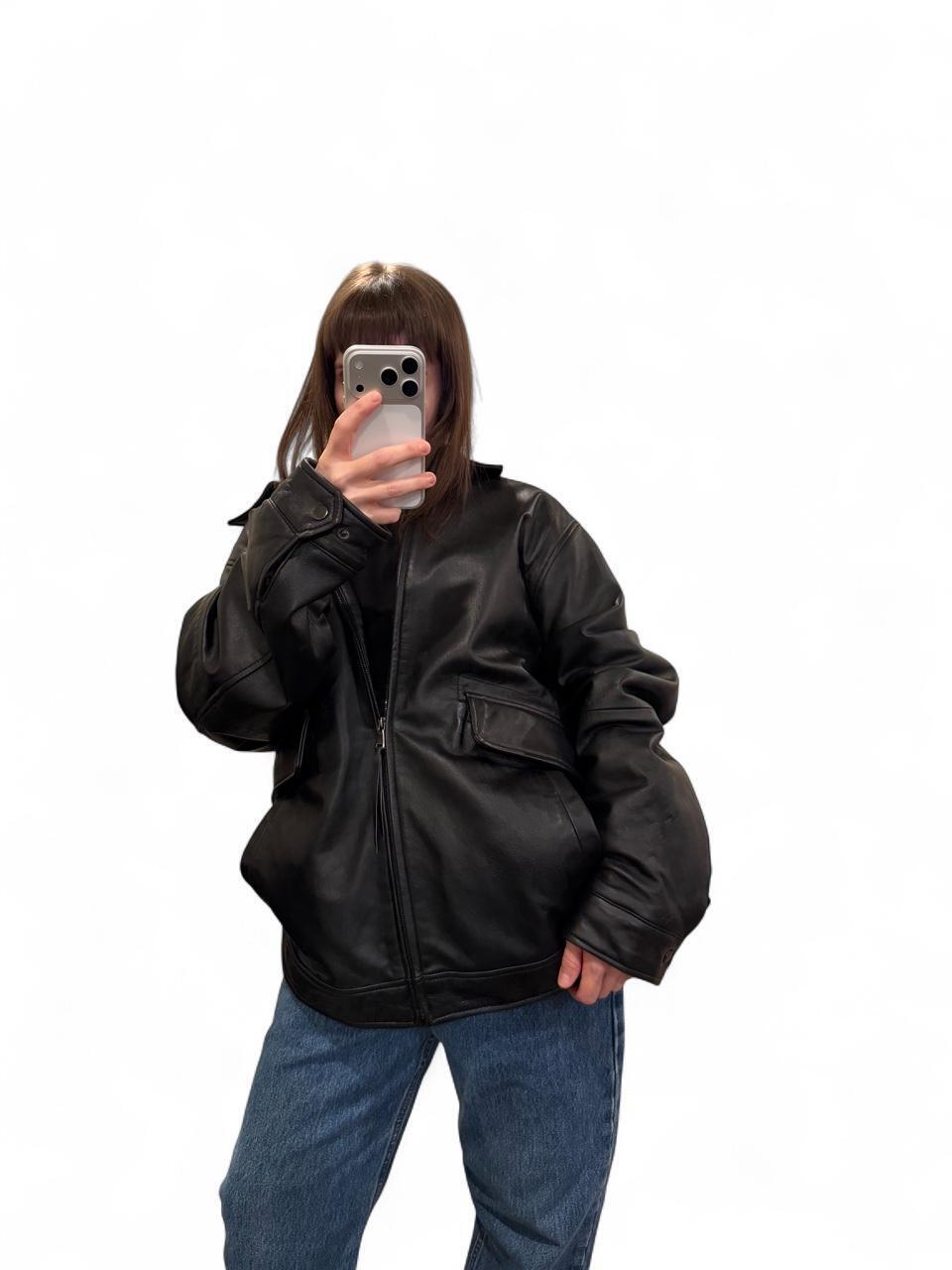 Vintage Black Leather Jacket