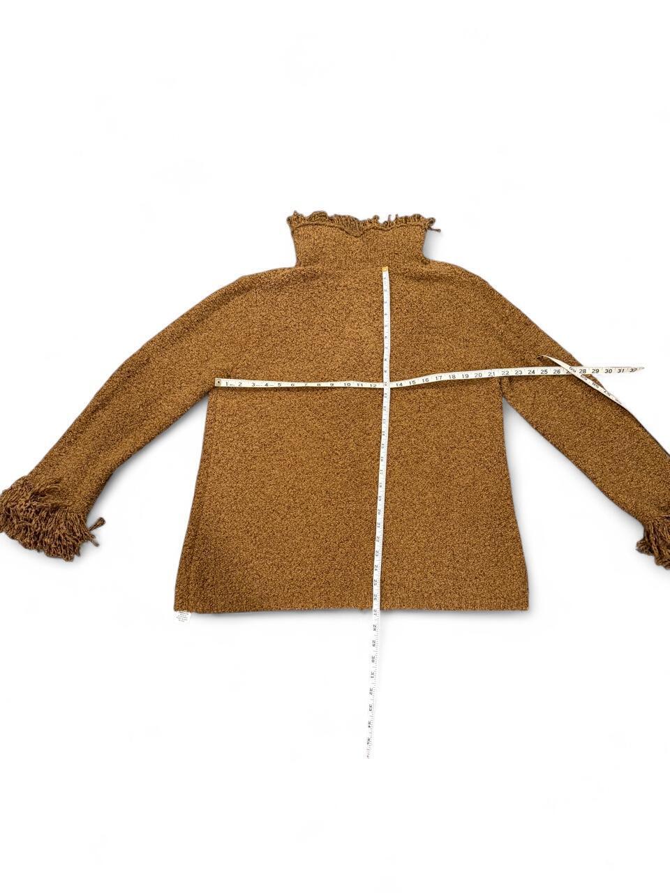 Vintage 90s Brown Bouclé Fringe Cardigan Jacket XL