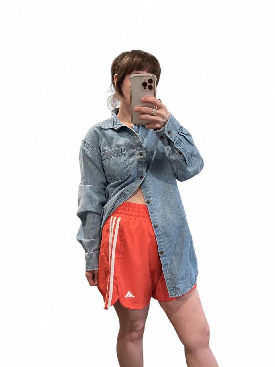 Y2K Adidas Coral 3 Stripe Running Shorts