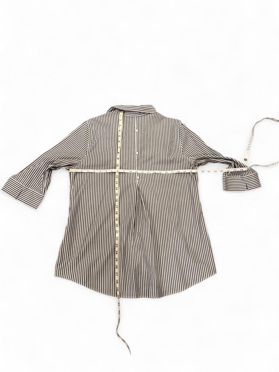 Oversized Striped Button Up Shirt