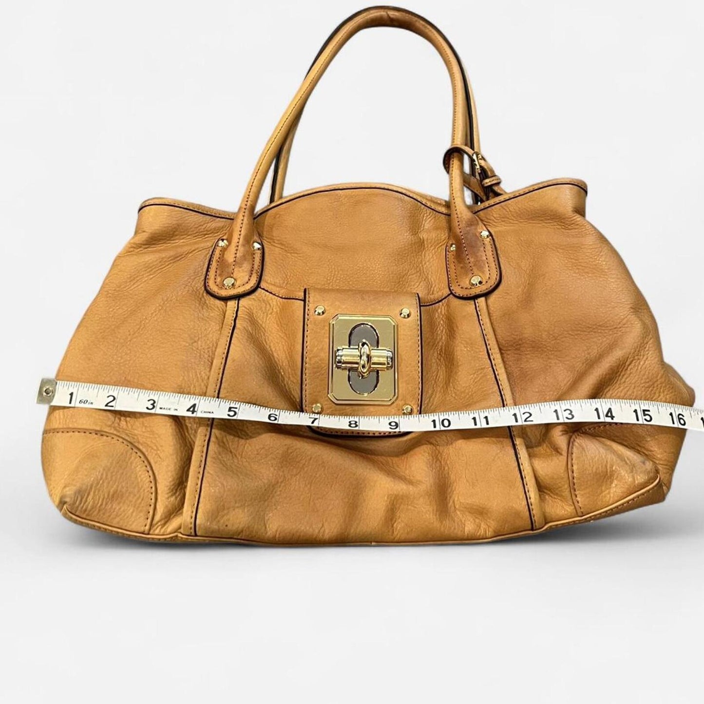 Vintage Leather Shoulder Bag Tan