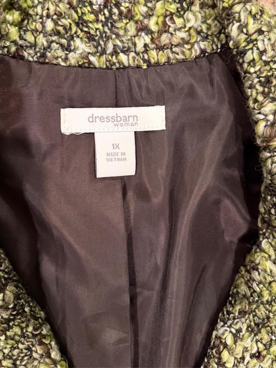 Y2K Green Bouclé Textured Jacket