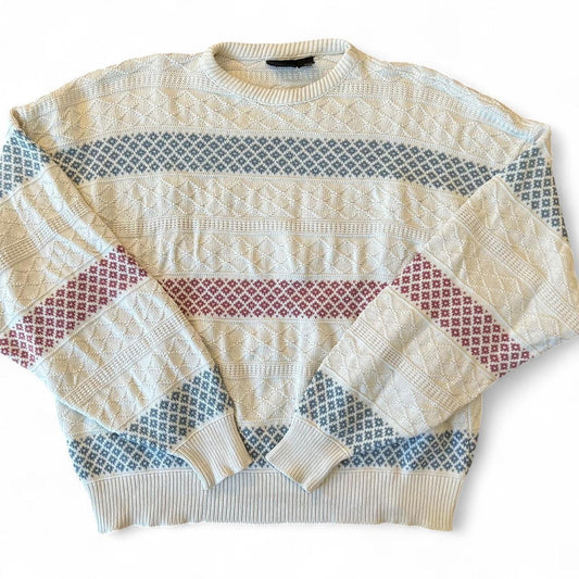 Vintage 90s Fair Isle Knit Sweater