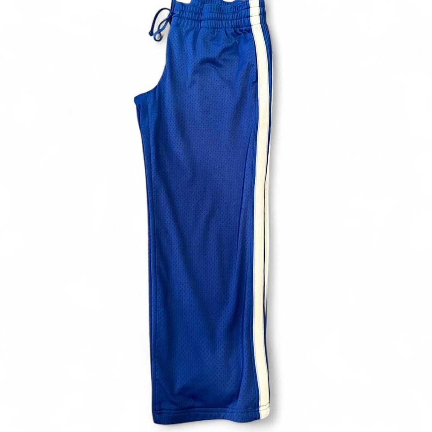 Y2K Blue Mesh Cropped Track Pants