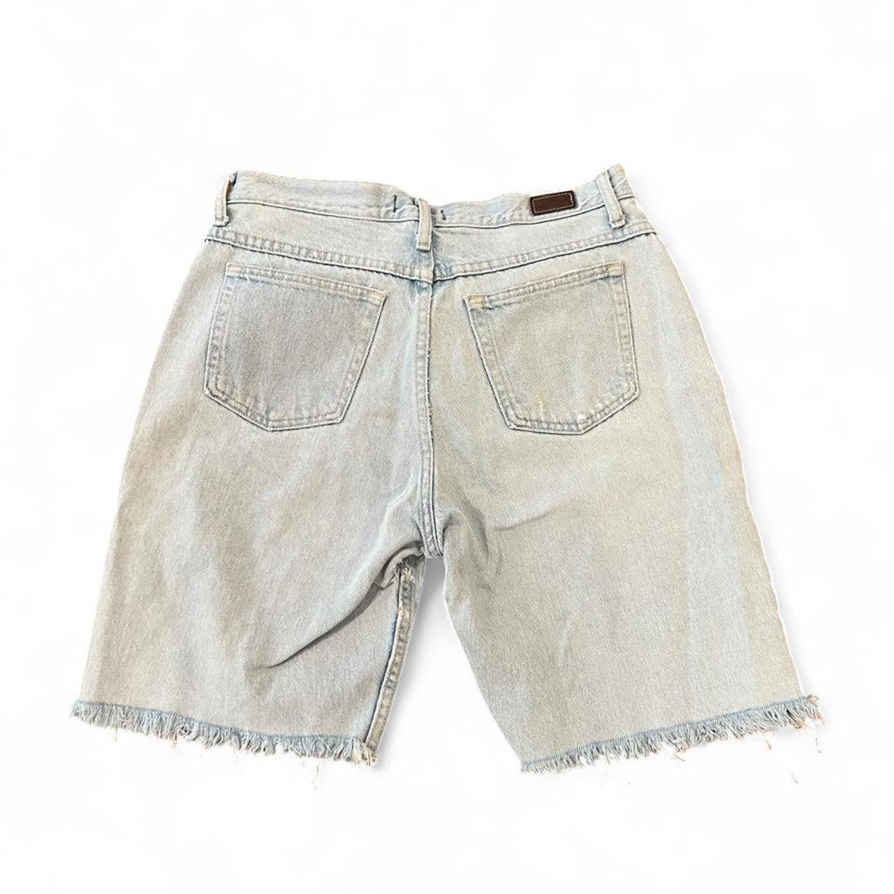 Vintage Riders by Lee Light Wash Denim Jorts Relaxed Long Jean Shorts Y2K