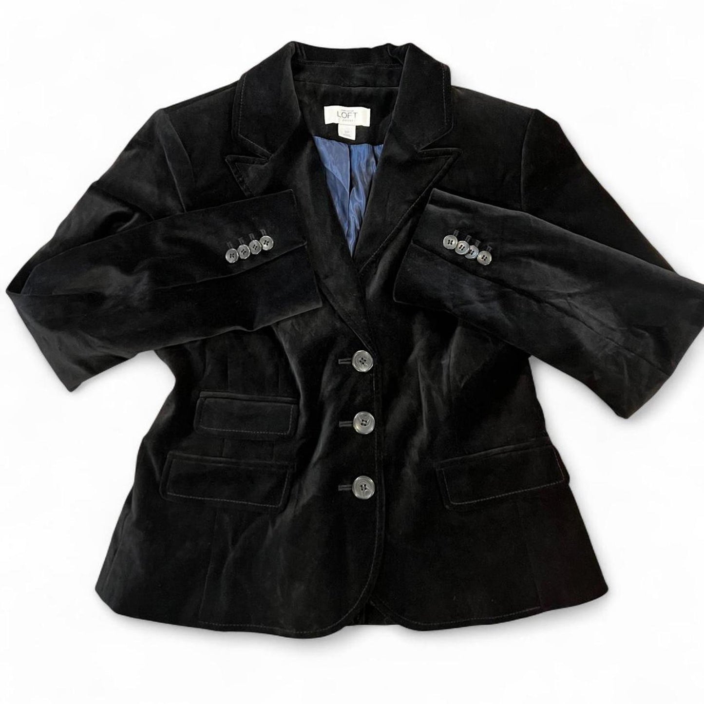 Vintage Black Velvet Blazer