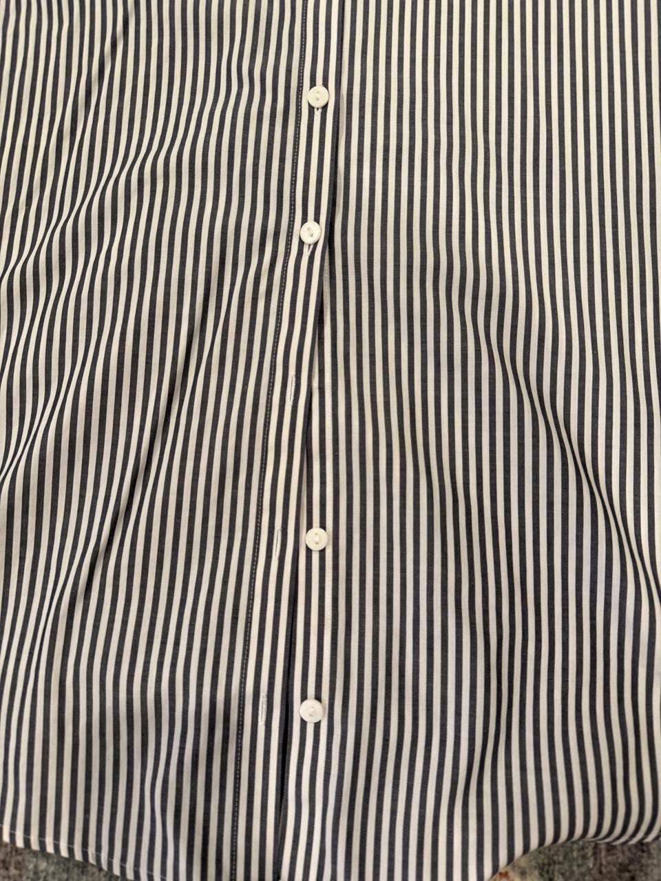 Oversized Striped Button Up Shirt