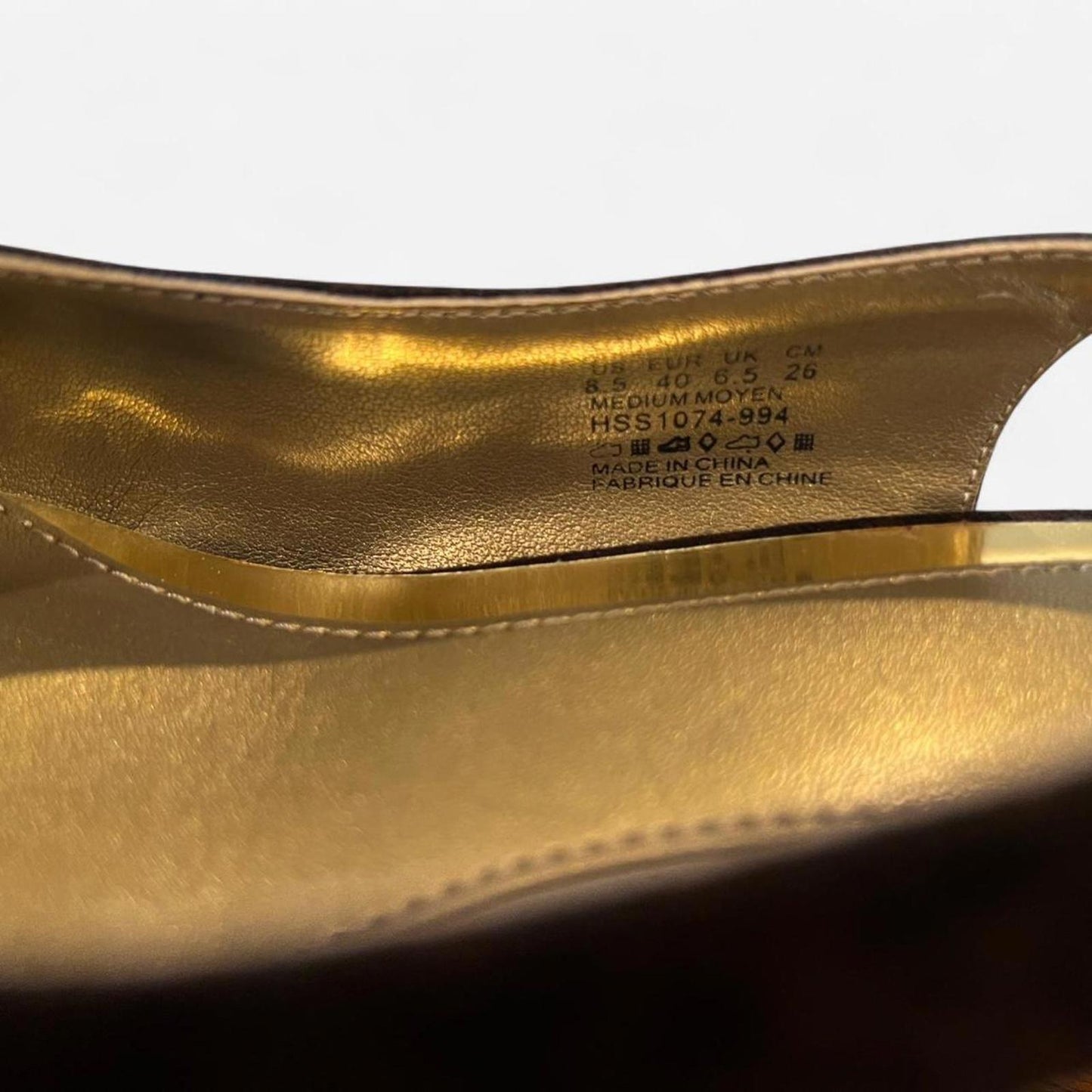 Vintage Brown Slingback Kitten Heels