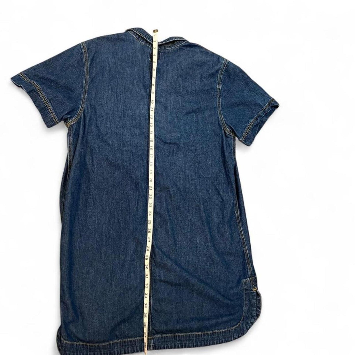 Vintage Lee Denim Button Up Dress Workwear Style