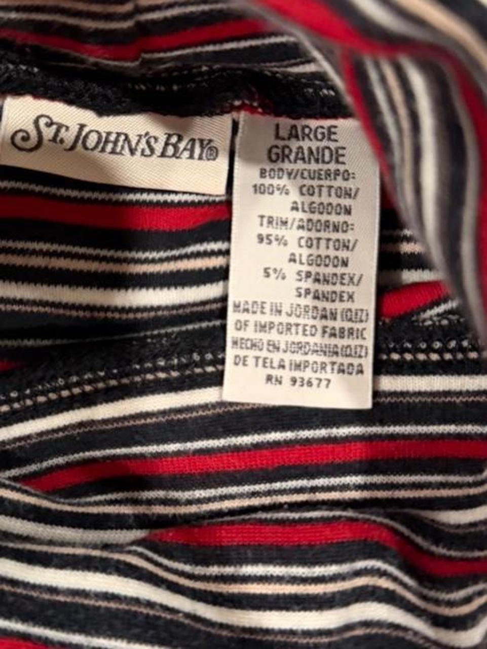 Vintage 90s Striped Mock Neck Long Sleeve