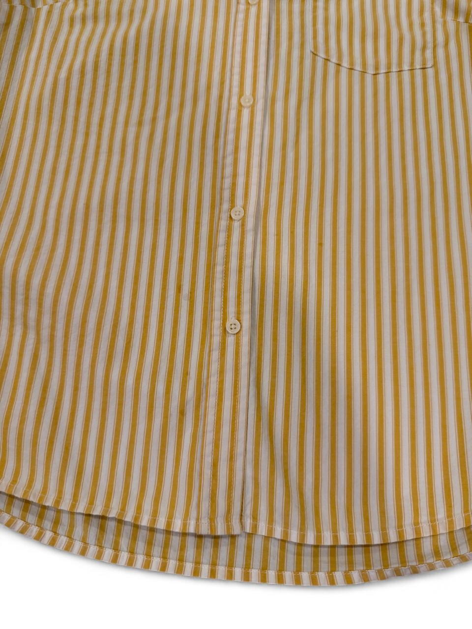 Gap Yellow Stripe Button-Up Shirt – Small