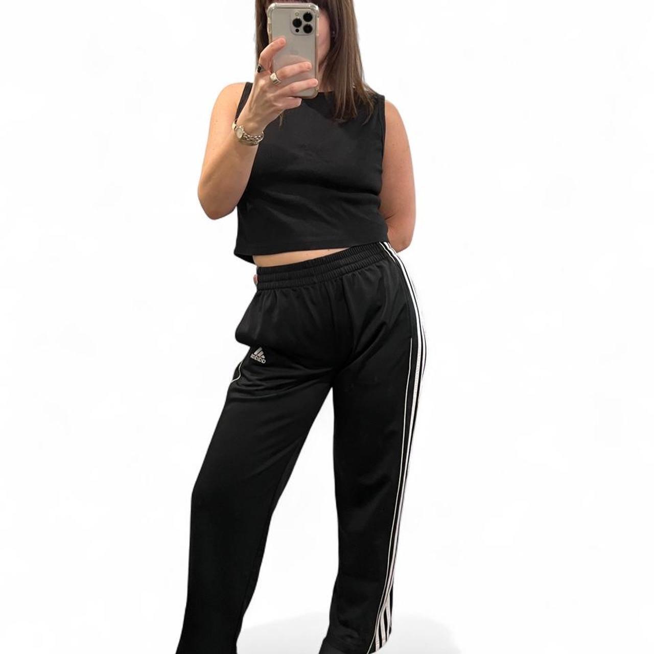 Adidas Track Pants Y2K Black Stripe Women’s S